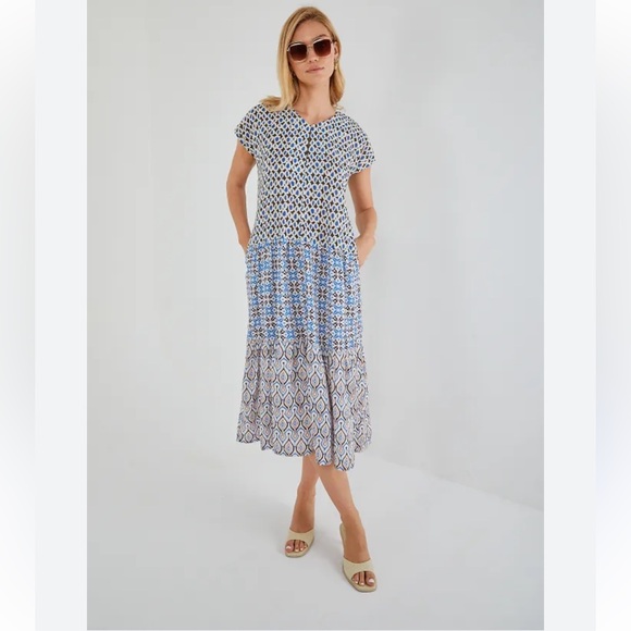 ZARA Printed Maxi Dress - Picture 1 of 7